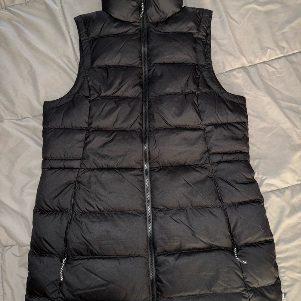 Duluth Trading Co Women's Black Cold Reliable Long Vest medium BNWT